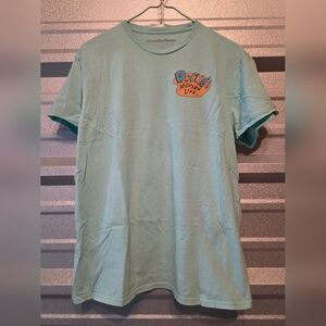Nickelodeon Men's Aqua Tee with Rocko's Modern Life Design